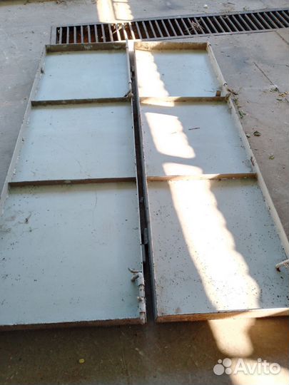 Ворота гаражные металлические бу