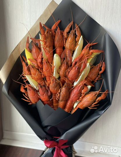 Букет из раков, мужской букет из раков