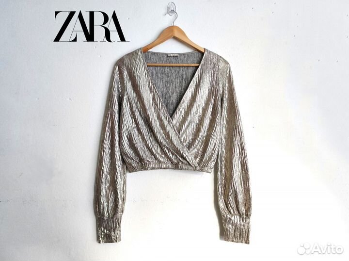 Топ женский с длинными рукавами Zara 44 46