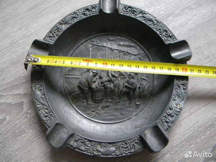 Пепельница, олово, Zinn