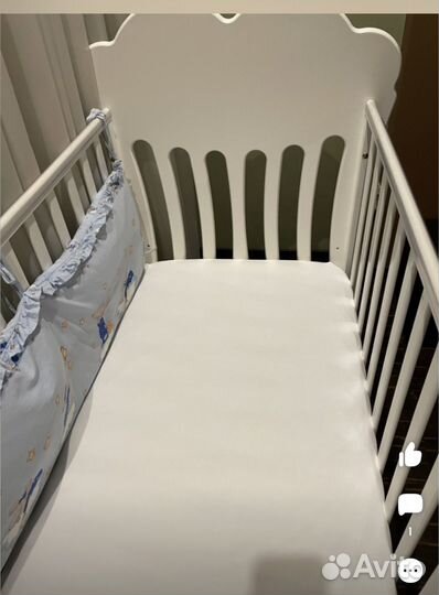 Простынь на резинке 120 60