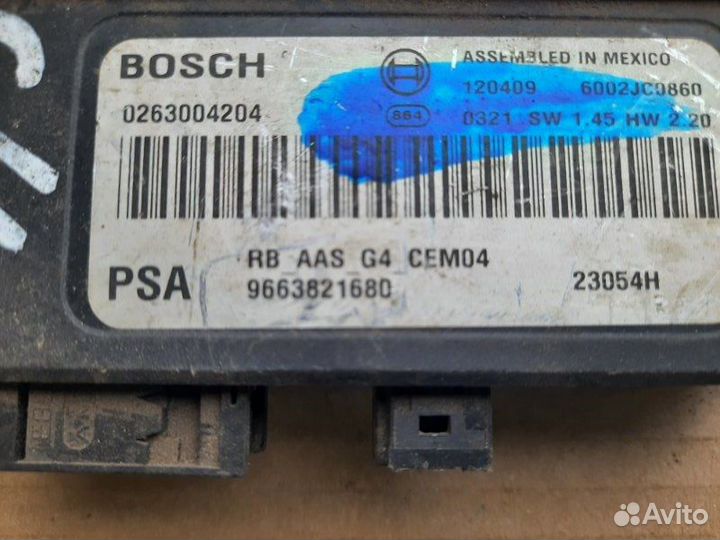 Блок управления парктроником Citroen C4