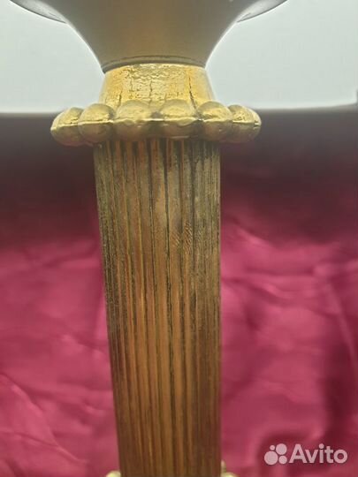 Бронзовая настольная лампа