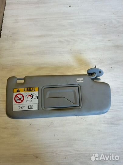 Козырек солнцезащитный правый Chevrolet Aveo T300