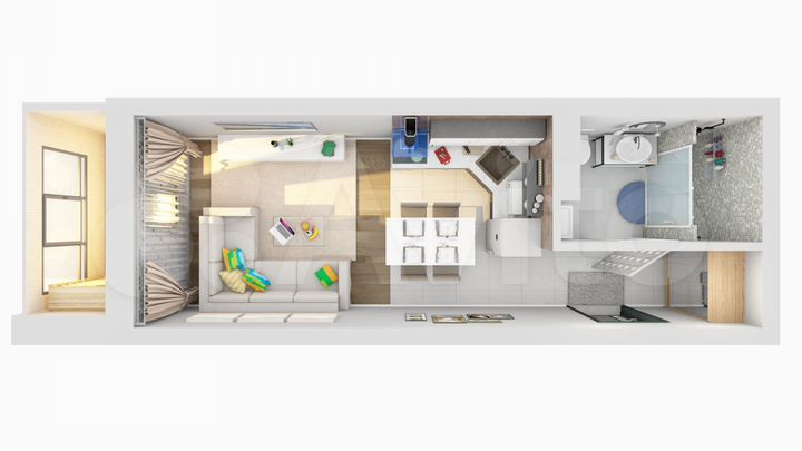 Квартира-студия, 27,5 м², 16/25 эт.