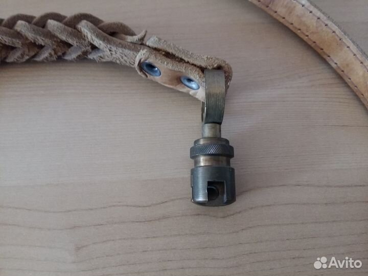 Поводок для крупных собак, силовой. нат.кожа