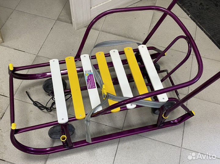 Санки Nika Тимка 6 Универсал, сиреневый каркас