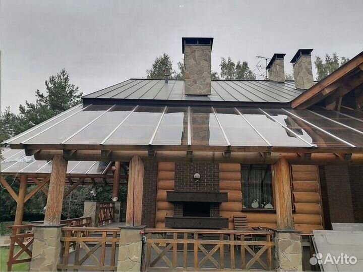 Монолитный поликарбонат 8мм 1500х2000мм Коричневый