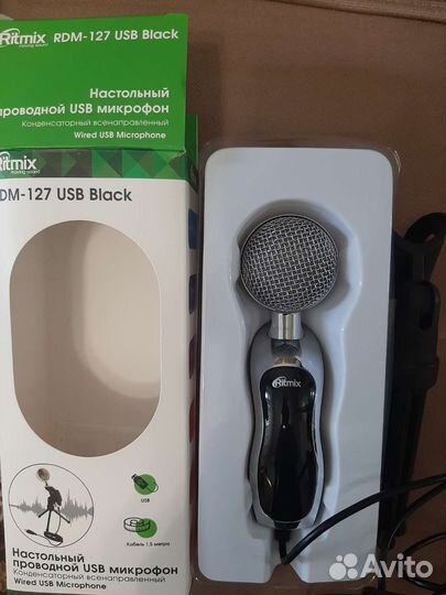 Настольный проводной usb микрофон