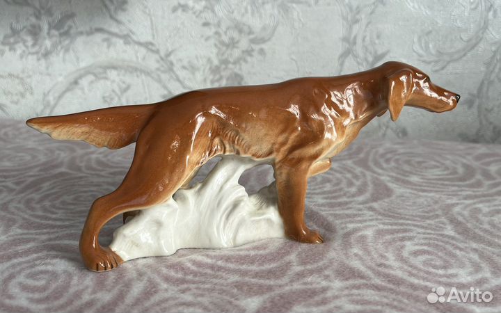 Статуэтка «Ирландский сеттер» фарфор СССР