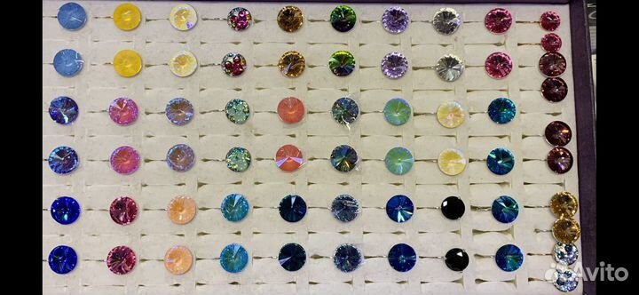 Серьги кристаллы swarovski