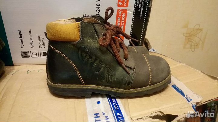 Ботинки для мальчика, натуральная кожа