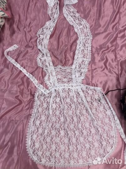 Белый школьный фартук