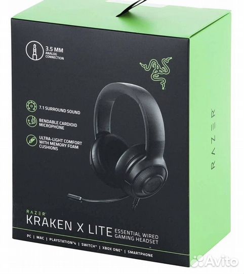 Компьютерная гарнитура Razer Kraken X Lite