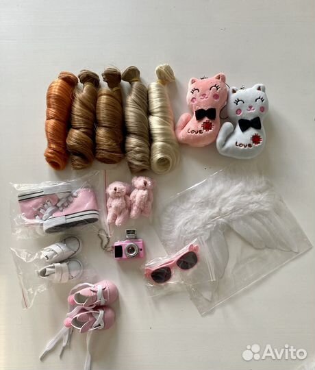 Волосы для кукол, кукольная обувь