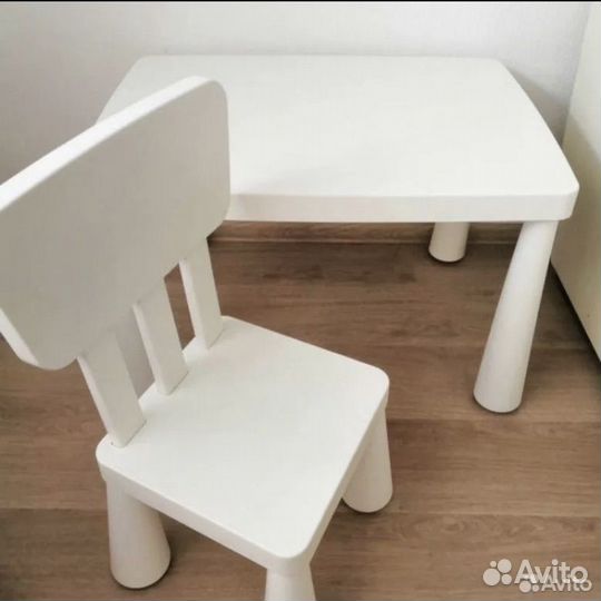 Детский стол и стул IKEA мамут