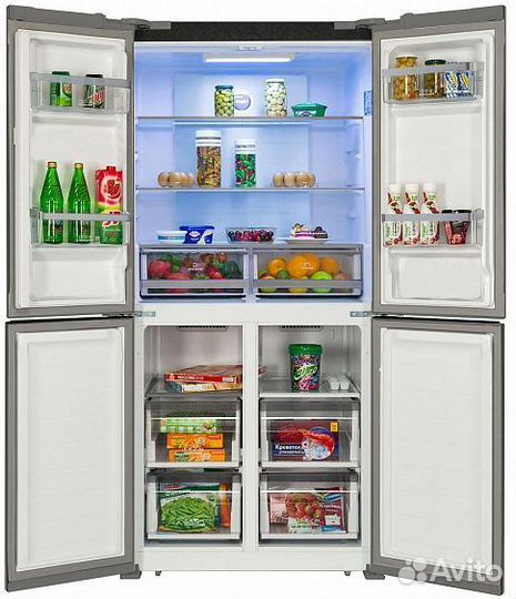 Холодильник hiberg RFQ-490DX nfgb inverter