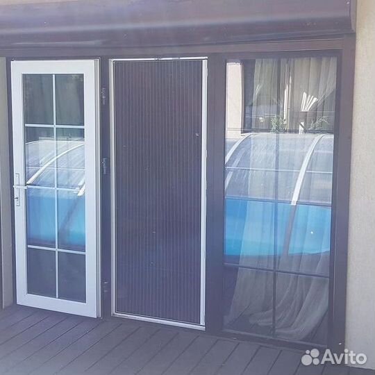 Москитные сетки плиссе на окна и двери