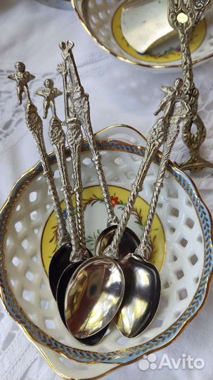 Набор десертных ложек, Италия, винтаж