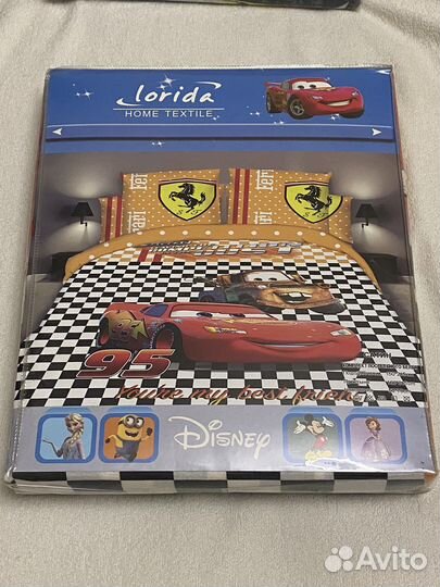 Комплект постельного белья 1,5 спальный тачки