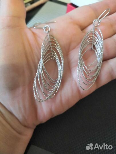 Серебряные серьги sunlight