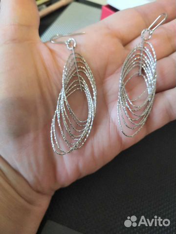 Серебряные серьги sunlight