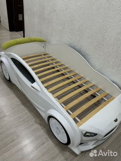 Кровать машина с ортопедическим матрасом