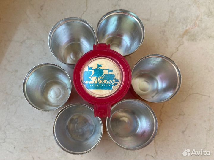 Набор походных стопок СССР в футляре