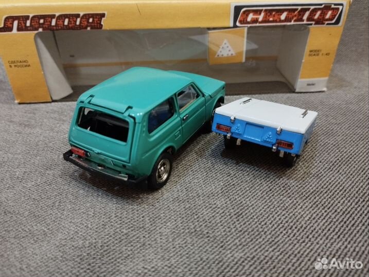 Модель Ваз 2121 нива со скифом 1/43 СССР
