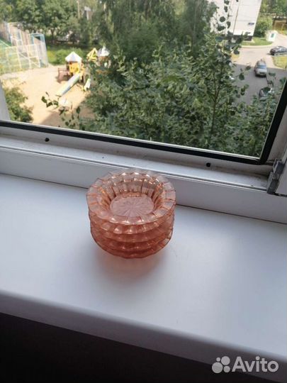 Розетки для варенья ссср, цветное стекло, винтаж