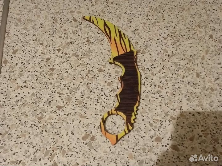 Деревянный нож керамбит