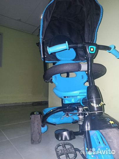 Трехколесный велосипед с родительской ручкой