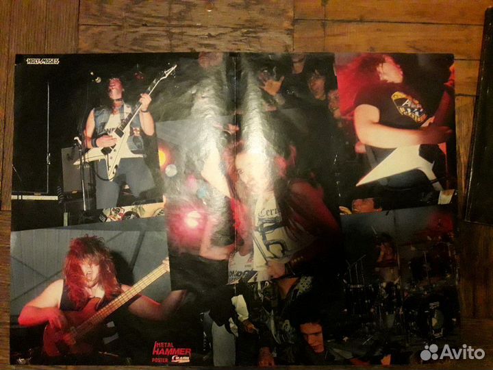 Slayer Metallica Helloween плакат билет афиша