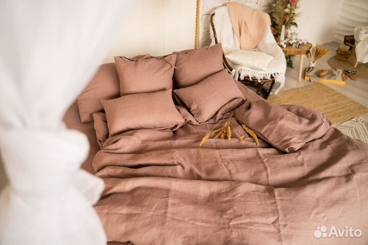 Постельное белье лен