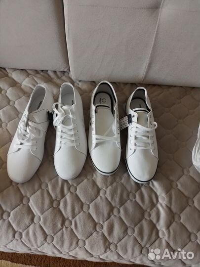 Кеды белые мужские-43 новые Фред Перру