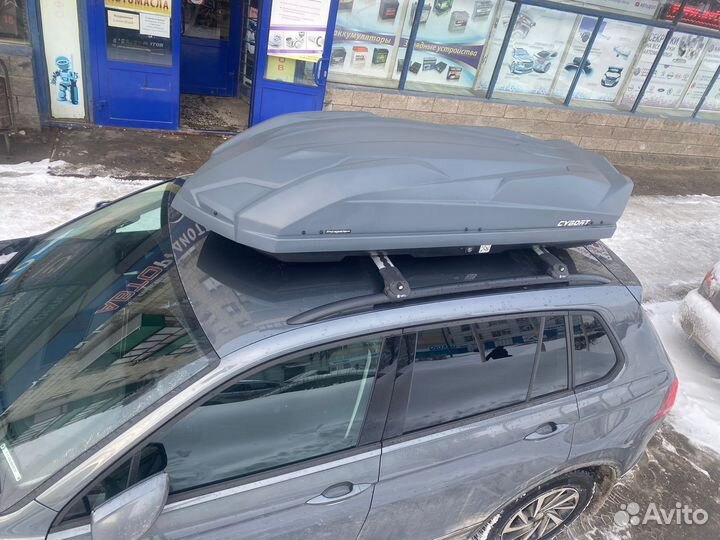 Бокс на крышу cybort inception V 1.1.6 (краб) сер