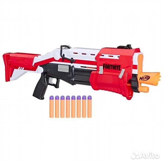 Пистолет ружье воздушное. игрушка. nerf fortnite