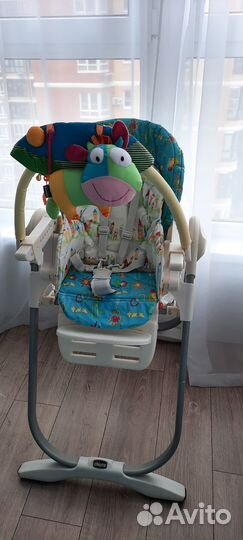 Стульчик для кормления chicco polly magic