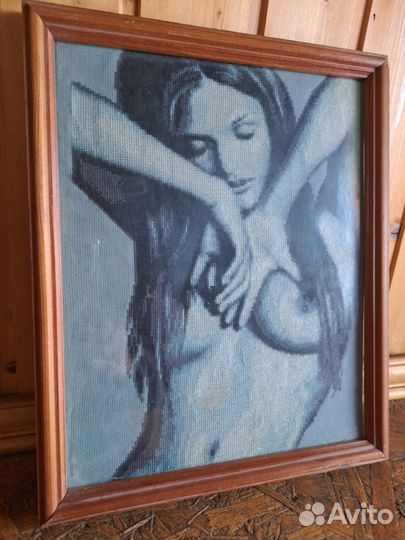 Парные картины вышитые крестом