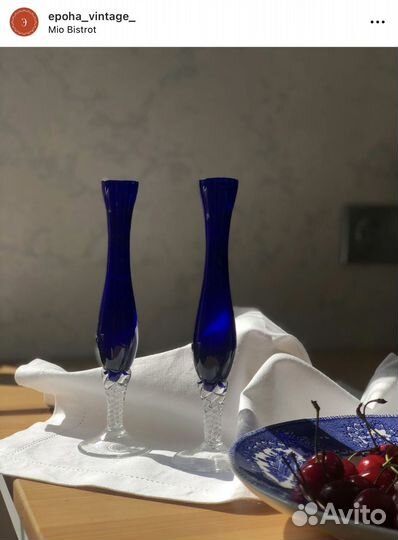 Ваза стекло гусь хрустальный