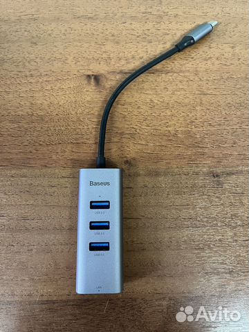 Baseus Hub 3USB3.0 и RJ45 type C