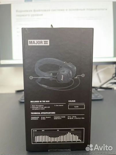 Наушники Marshall Major 3 Оригинал