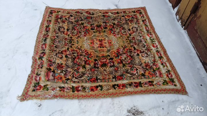 Винтажный плюшевый ковер СССР