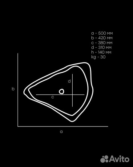 Раковина из натурального камня 