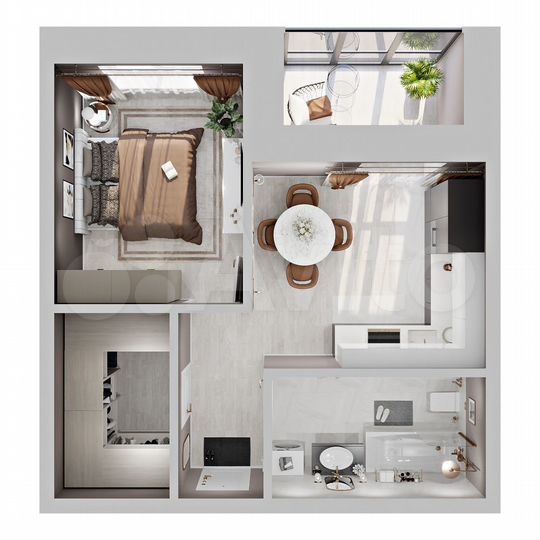 1-к. квартира, 42,4 м², 16/18 эт.