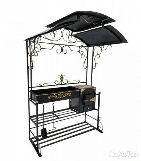 Мангал кованый “Очаг с крышей”