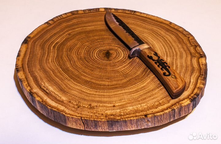 Торцевая доска из дуба, спил