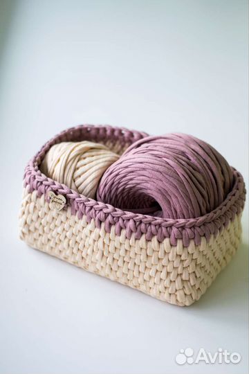 Вязаные корзинки