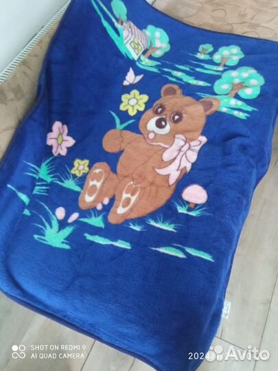 Плед детский плюшевый