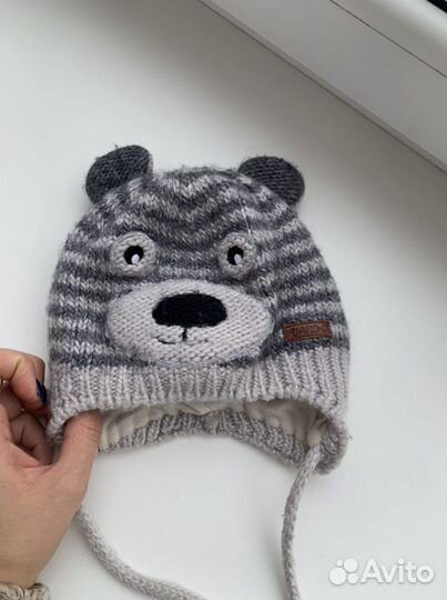 Шапка детская мишка 1-2 года